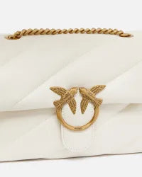 Borsa a tracolla nappa trapuntata Love Bag Puff con catena
