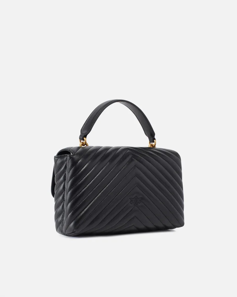 Love Bag Puff in nappa chevron