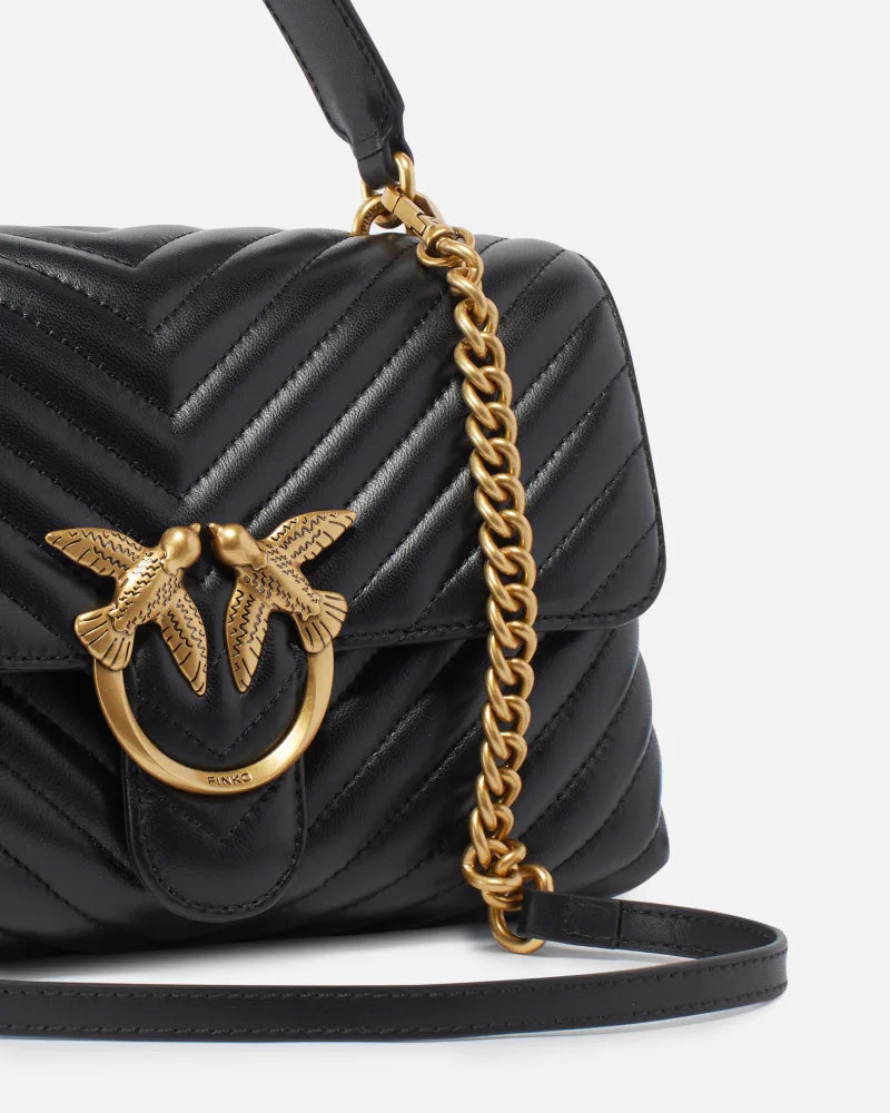 Love Bag Puff in nappa chevron