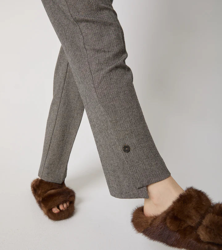 ALESSIA SANTI Pantaloni in cotone con piega