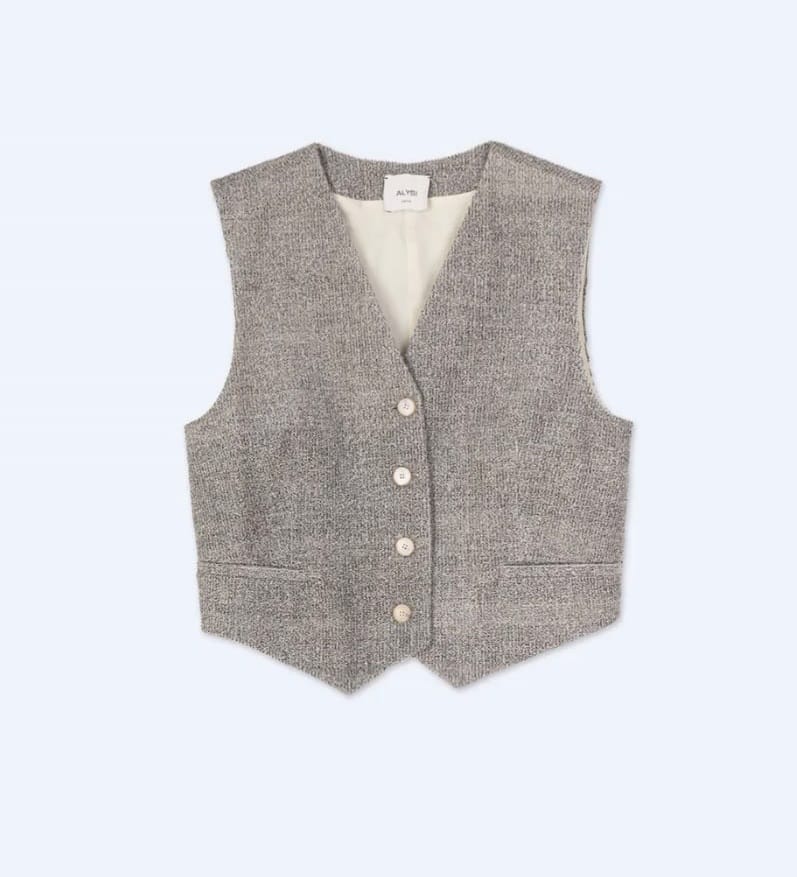 gilet sartoriale velluto melange