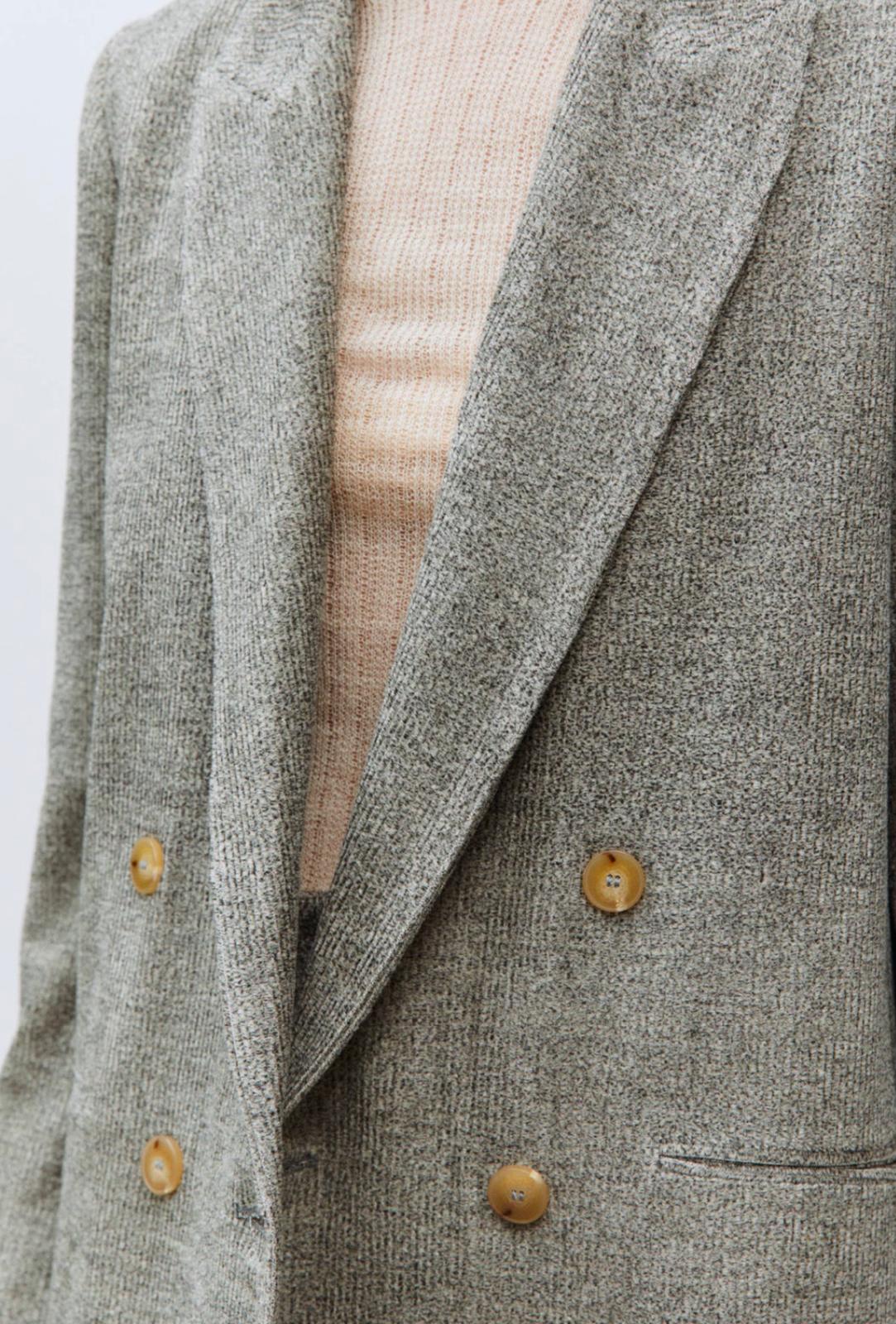 BLAZER DOPPIO PETTO OVER TESSUSO MELANGE