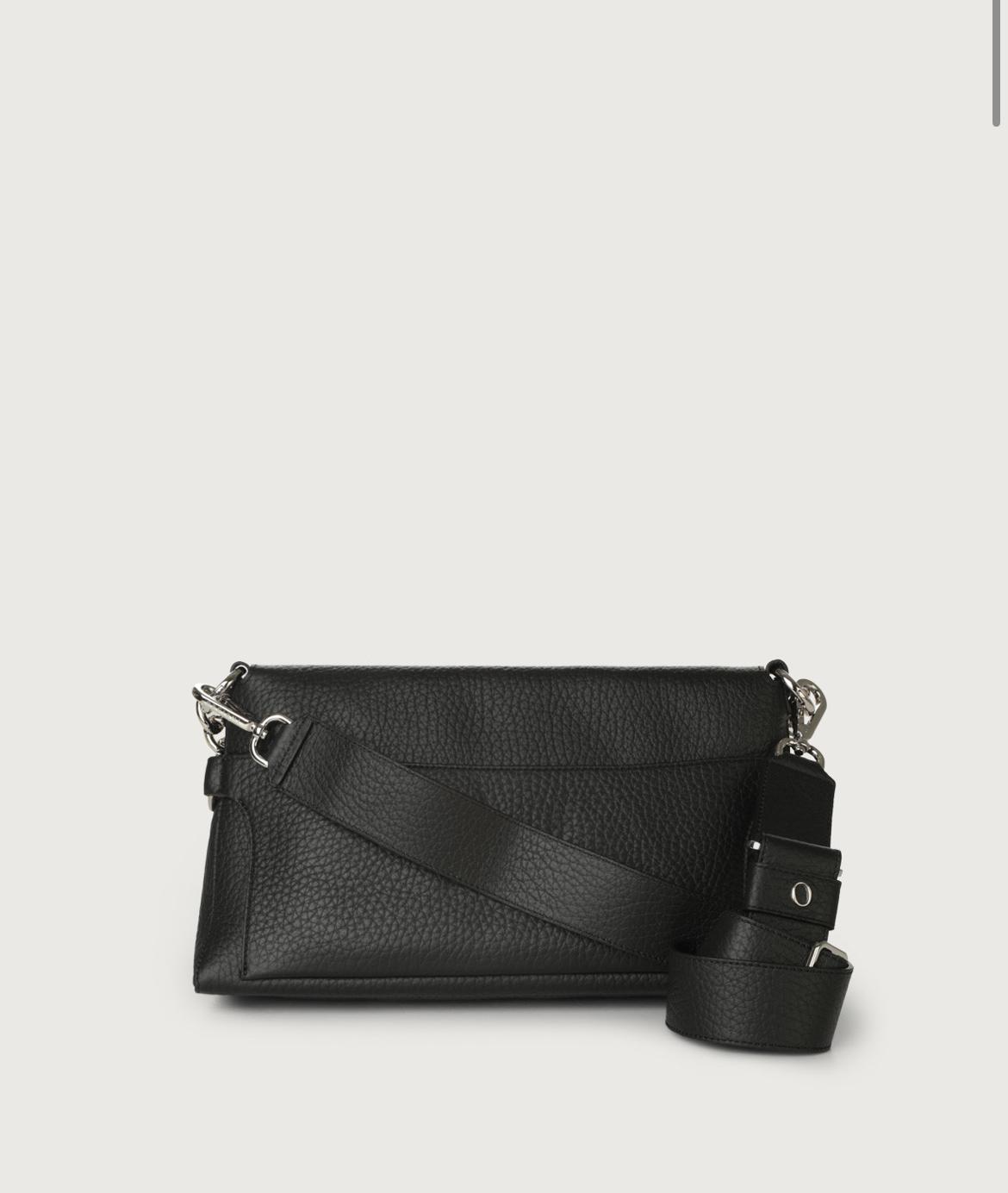 Borsa a spalla Missy Longuette Soft in pelle con catena e tracolla