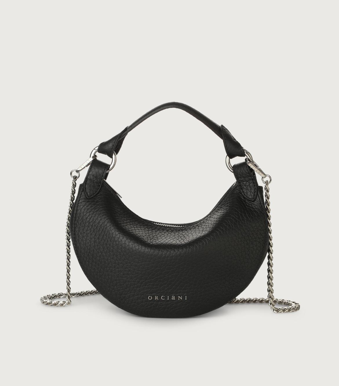 Mini Bag Dumpling Soft in pelle con tracolla