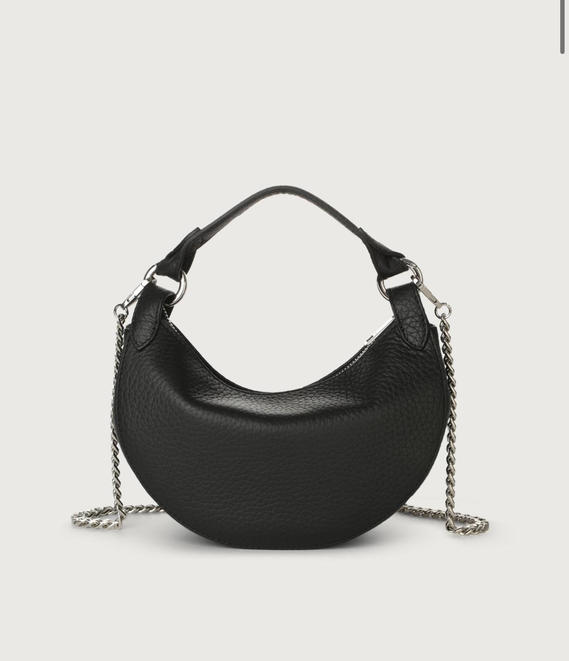 Mini Bag Dumpling Soft in pelle con tracolla