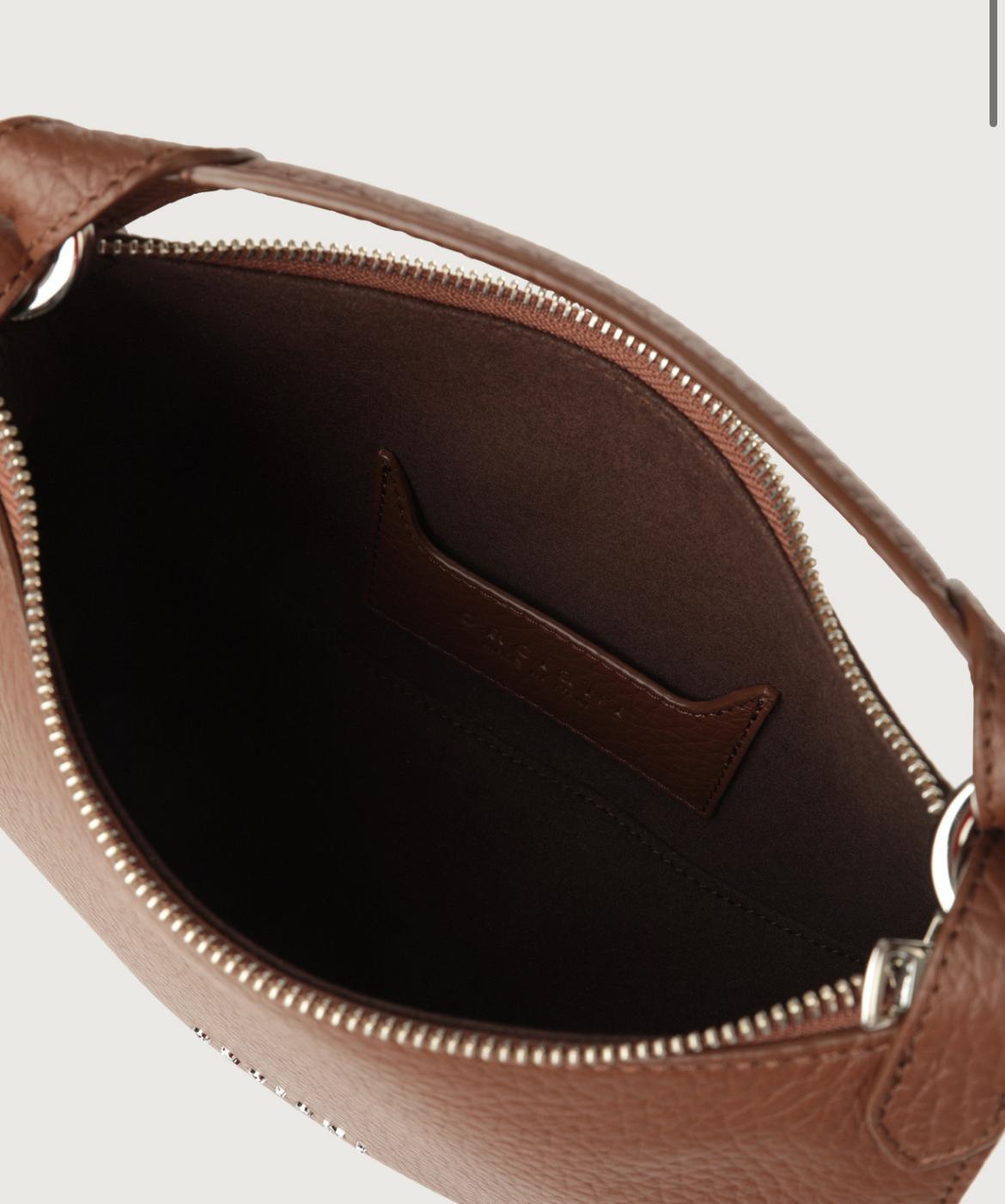 Mini Bag Dumpling Soft in pelle con tracolla