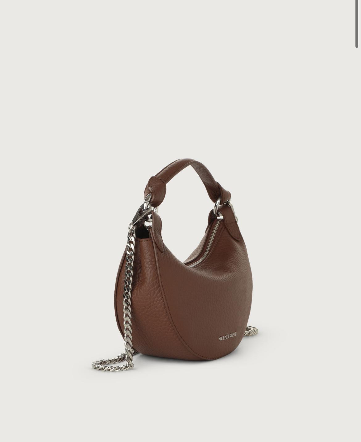 Mini Bag Dumpling Soft in pelle con tracolla