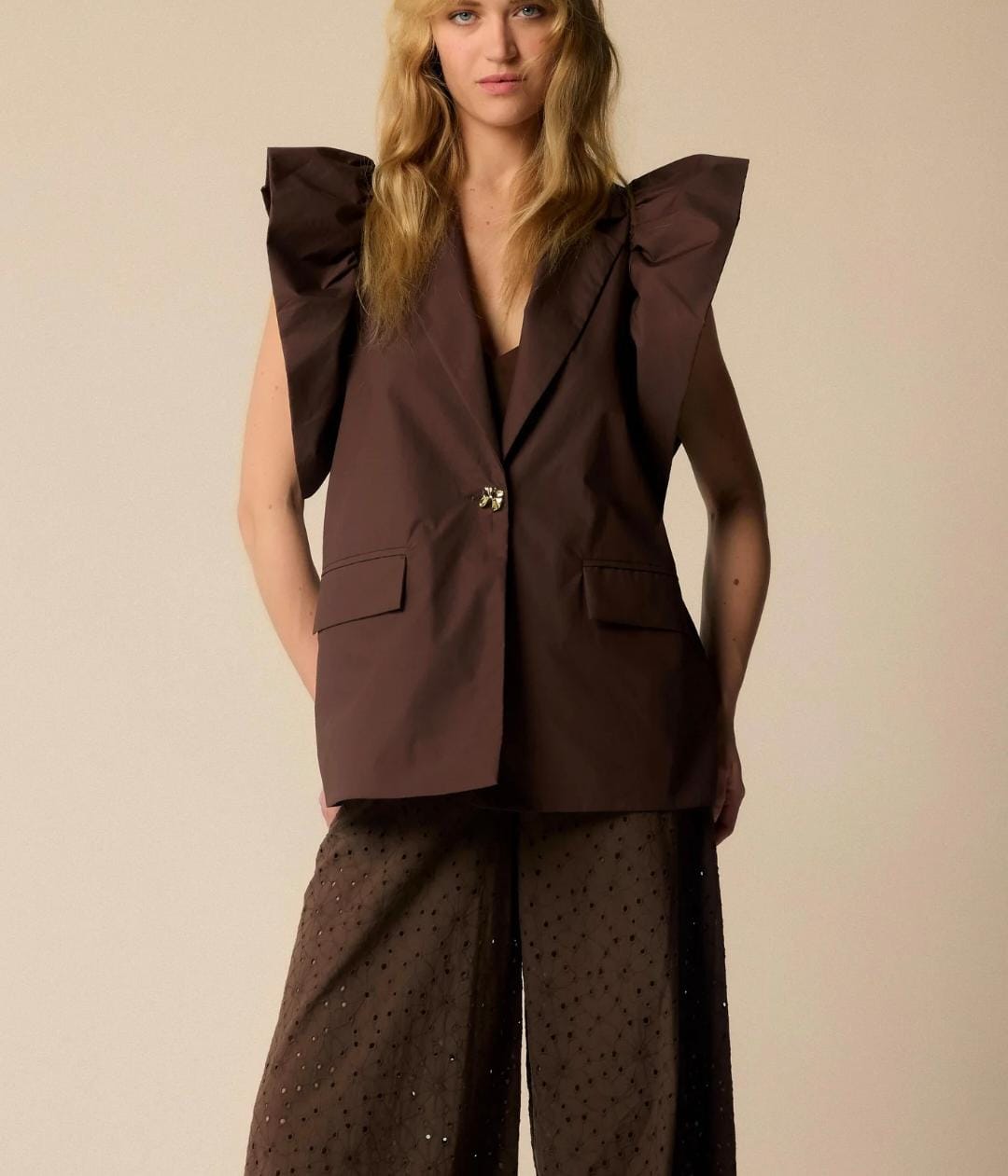 Giacca con maniche corte a volant - Giacca GALENIA