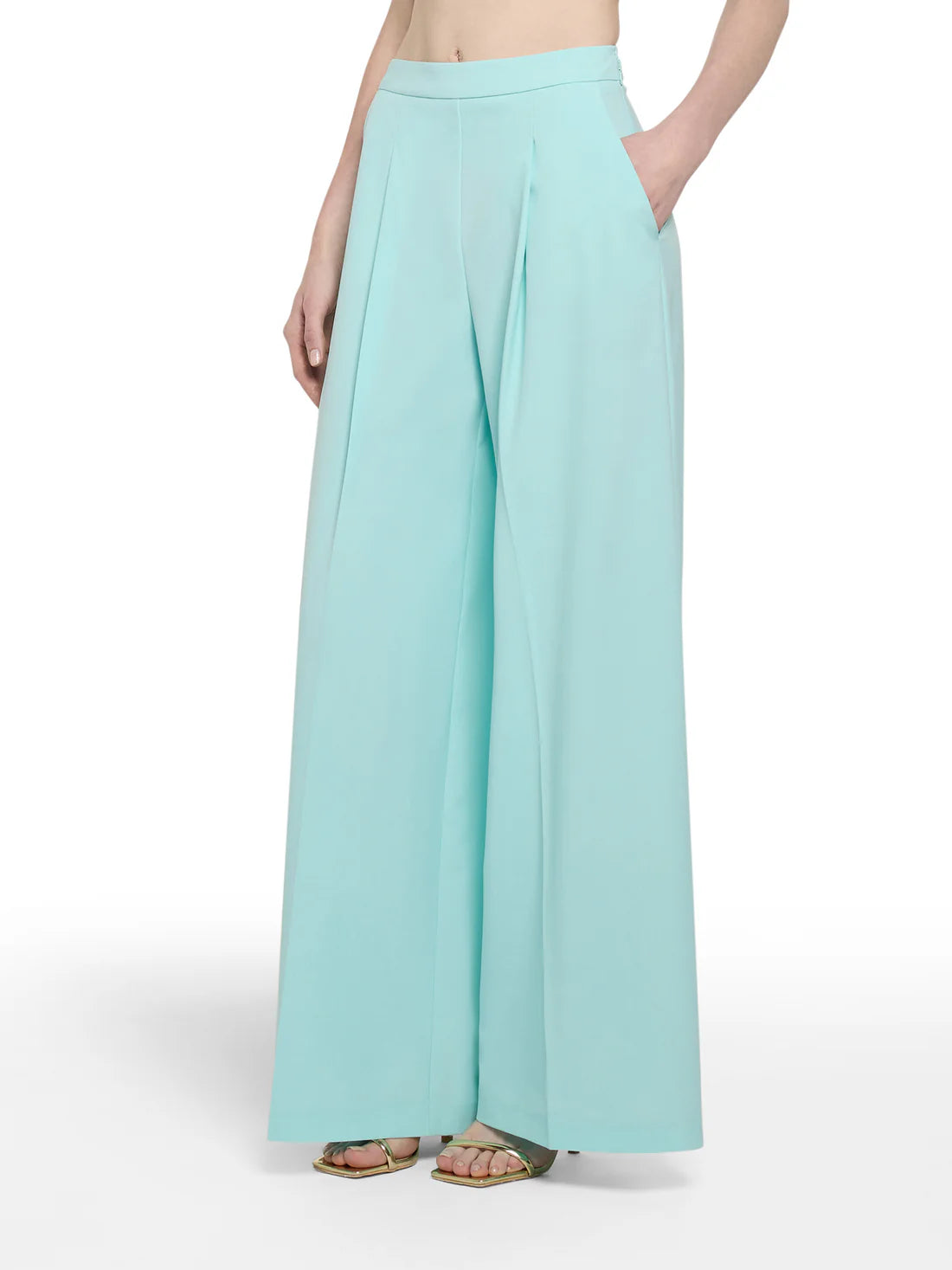 pantaloni gamba larga