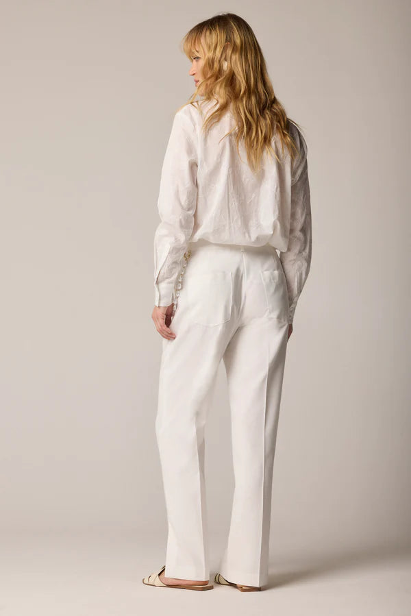 Pantalone con dettaglio perle - Pantalone DELMARE