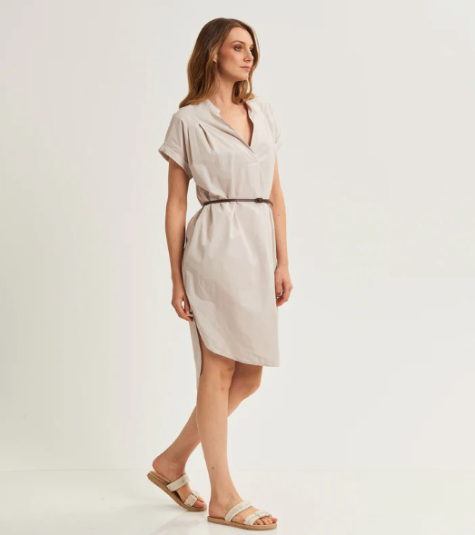 Abito in cotone con texture