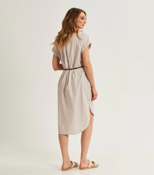 Abito in cotone con texture