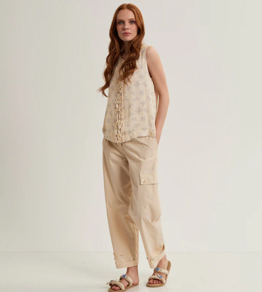 Top da donna floreale