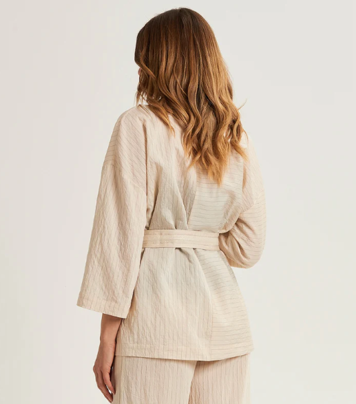 Giacca kimono da donna a righe
