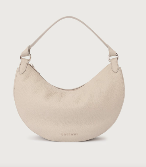 Borsa Dumpling Soft Midi a spalla in pelle con tracolla