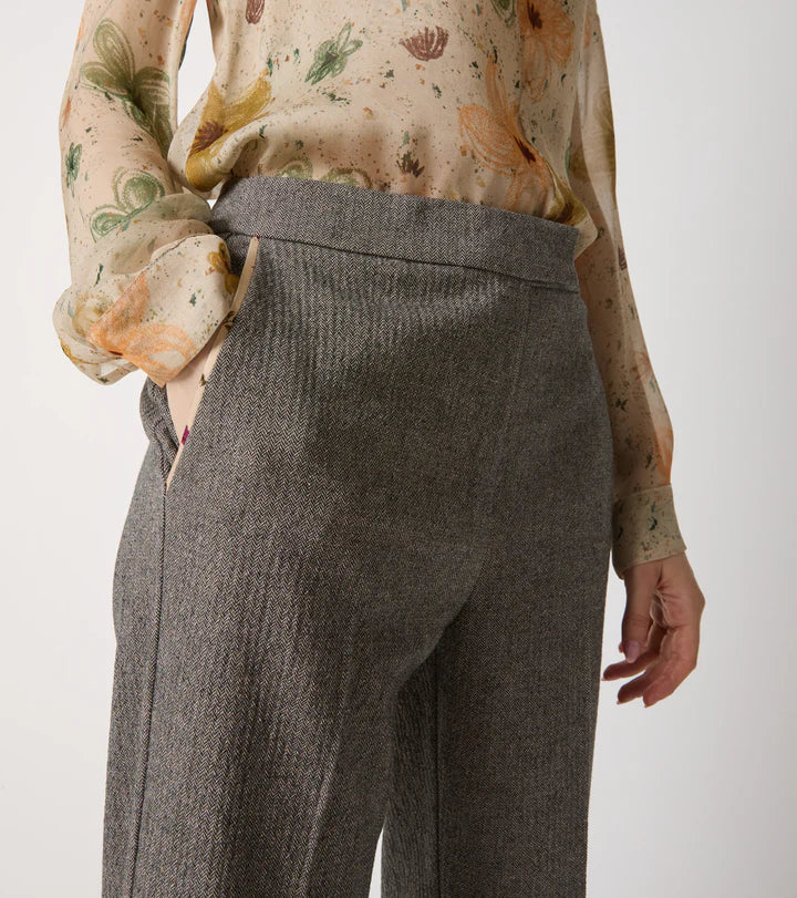 ALESSIA SANTI Pantaloni in cotone con piega