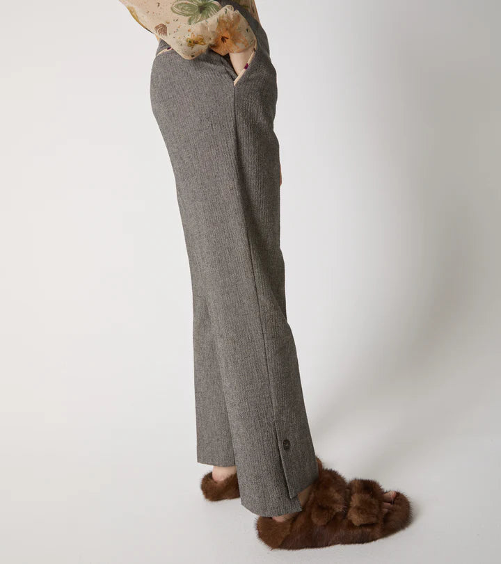 ALESSIA SANTI Pantaloni in cotone con piega