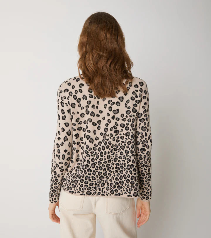 ALESSIA SANTI Maglia in cotone e lana jacquard