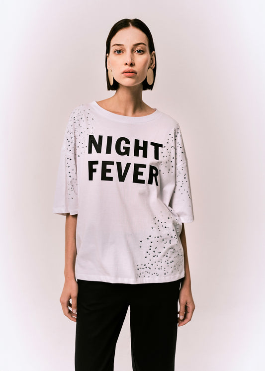 Brand Unique t-shirt con strass
