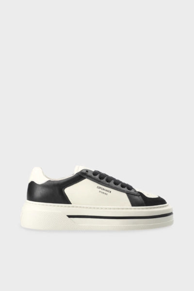 Copenhagen leather mix black/cream beige