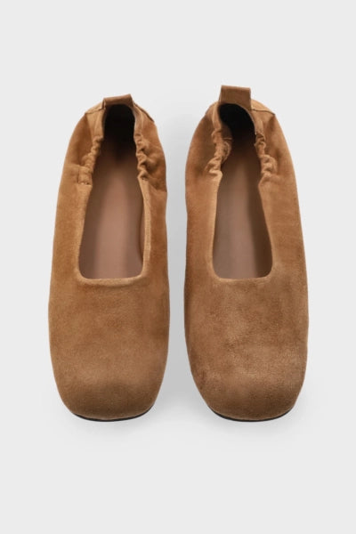 BALLERINA SUEDE NEW BROWN