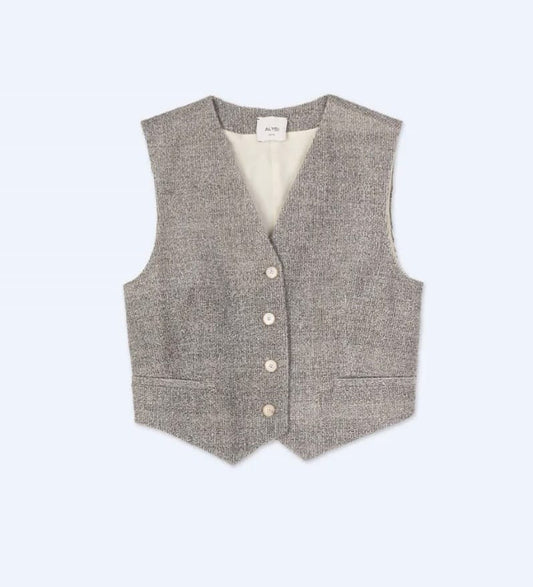 gilet sartoriale velluto melange