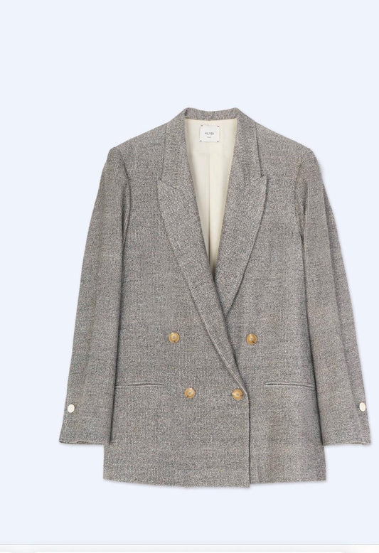 BLAZER DOPPIO PETTO OVER TESSUSO MELANGE