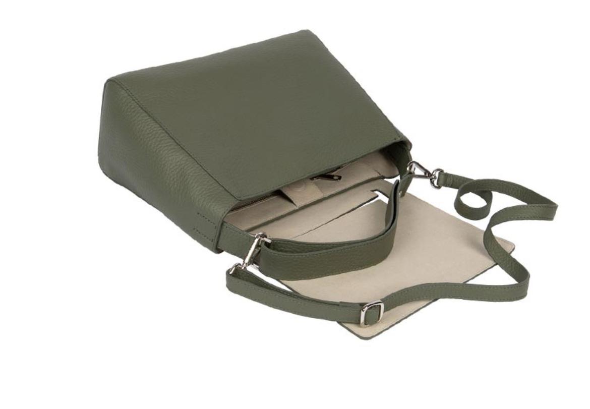 Borsa Sveva Soft Media a spalla in pelle con tracolla