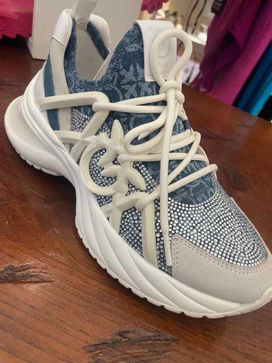 SNEAKER PINKO ARIEL 01 DENIM STRASS
